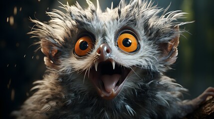 Naklejka premium Anthropomorphic Animal Photo Generated with AI Tools