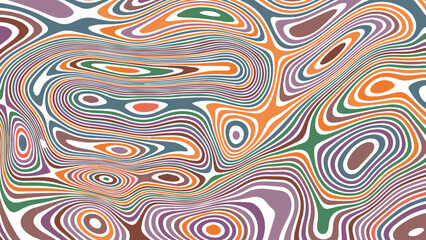 ABSTRACT ILLUSTRATION MARBLED TEXTURE LIQUIFY PSYCHEDELIC PASTEL SOFT COLORFUL DESIGN. OPTICAL ILLUSION BACKGROUND VECTOR DESIGN