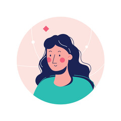 Students avatar in cartoon design. This illustrative gem - an avatar of a young person, perfectly blending design and learning, ready to engage students. Vector illustration.