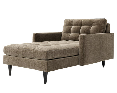 Modern beiege sofa isolated on white background. Furniture Collection. 
