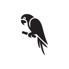 Obraz premium Kaleidoscope Flight: Parrot Silhouette Set Creating a Colorful Aerial Dance in Silhouetted Splendor - Parrot Illustration - Parrot Vector 