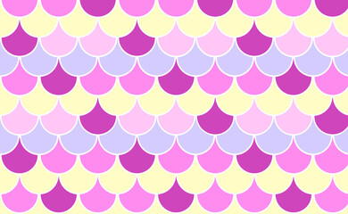 Scale Fish unicorn vivid background. Pattern skin fish. Scaled dragon underwater sea texture. Shape print snake. Fish scale element. © Tanita