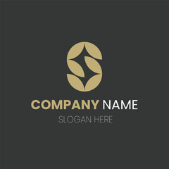 Monogram s logo design, creative letter logo for business