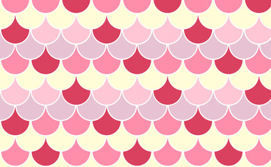 Scale Fish unicorn vivid background. Pattern skin fish. Scaled dragon underwater sea texture. Shape print snake. Fish scale element. © Tanita