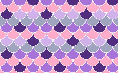 Scale Fish unicorn vivid background. Pattern skin fish. Scaled dragon underwater sea texture. Shape print snake. Fish scale element. © Tanita