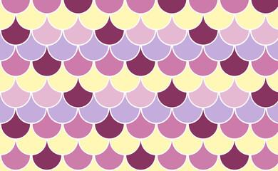 Scale Fish unicorn vivid background. Pattern skin fish. Scaled dragon underwater sea texture. Shape print snake. Fish scale element. © Tanita
