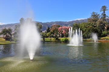 Magnificent park at the resort