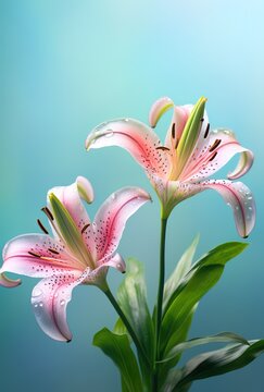 Pink Lilies Background