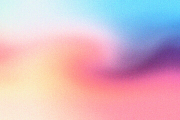 Grainy gradient background. Modern trendy colorful texture with grainy gradient. Blue, red, purple and orange colors.