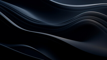 Abstract dark color waves wallpaper - ai generative