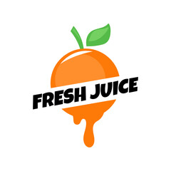 Fruit juice logo. Fresh drink logo.