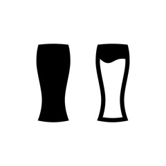 Drinks Icon. glass icon. Flat Water glass, drink symbol vector illustration
