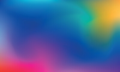 Vector colorful vibrant fluid background design with gradient color