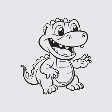 Crocodile Cartoon Vector Images