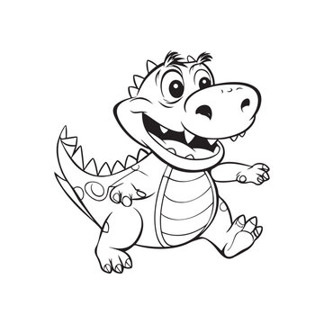 Crocodile Cartoon Vector Images