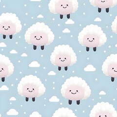 Fototapeta premium seamless pattern with sheep