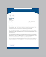 modern business letterhead design.