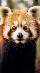 Close-up of a Red panda (Ailurus fulgens)