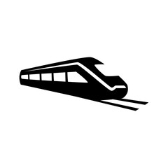 Train icon vector. Modern Transportation sign Isolated on white background