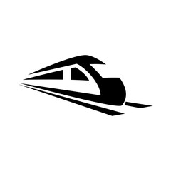 Train icon vector. Modern Transportation sign Isolated on white background