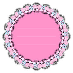 flower paper border background