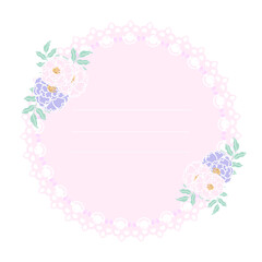 flower paper border background