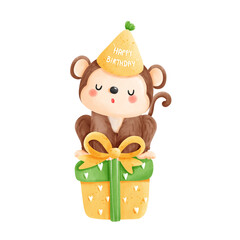 Fototapeta premium Baby Boy Monkey