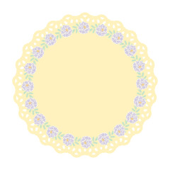 flower paper border background