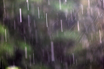 Heavy Rain Full Frame Close Up Background