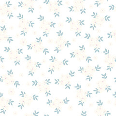 seamless flowers pattern. Delicate petals and vibrant blossoms create an artistic and vintage botanical illustration. Perfect for wallpaper, fabric, wrapping paper and more.