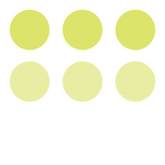 Group of colorful dots with transparent background. Muted colors. Retro vibe. Vintage pattern with circles.