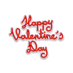 Happy Valentine's Day, 3d greeting card design
