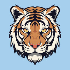 tiger head vector