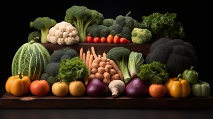 vegetables on market