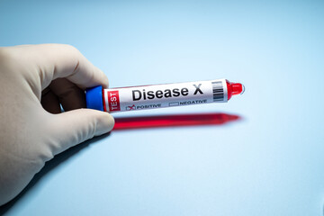 Obraz premium Background of Disease X.Disease X is an unknown pathogen that could cause a serious international epidemic.Medical health concept.