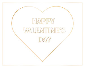 Vector happy valentine day text effect