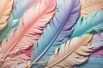 feather abstract background, created by ai generated