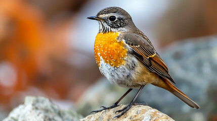 View of a Beautiful Thrush Bird