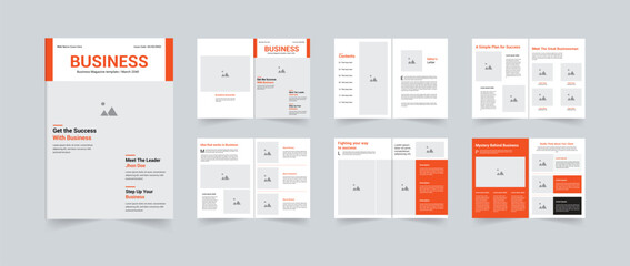 Business Magazine template design can be used for business or any others purpose