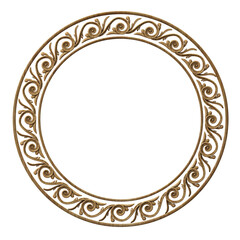 Round classical carved  frames