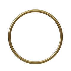 Gold ring frame isolate template