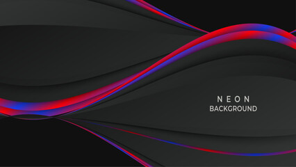 Neon purple pink stripes background. Vector graphic illustration.