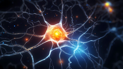 Nervous system, brain central nervous cells, neuroscience background