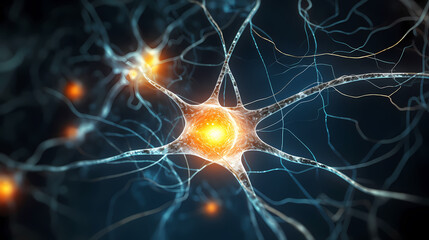 Nervous system, brain central nervous cells, neuroscience background
