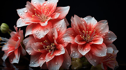 beauty flower Amaryllis - obrazy, fototapety, plakaty