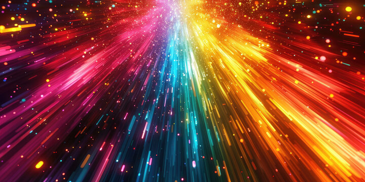 colorful neon  abstract stripe light background, . Suitable for technology, innovation, motion, speed, futuristic concepts in design and promotional materials.