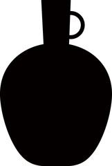 vase silhouette vector