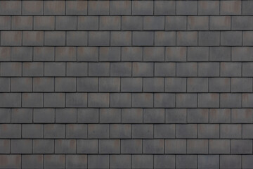 Old dark grey stone tiles with rust stain, Abstract shingles bricks texture, Geometric pattern...