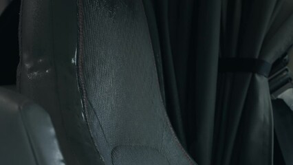 Deep clean detailing cloth premium seat, cleaning by professional cleaner valeting