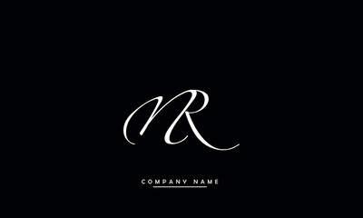 NR, RN, N, R Abstract Letters Logo Monogram